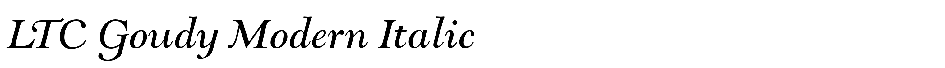 LTC Goudy Modern Italic